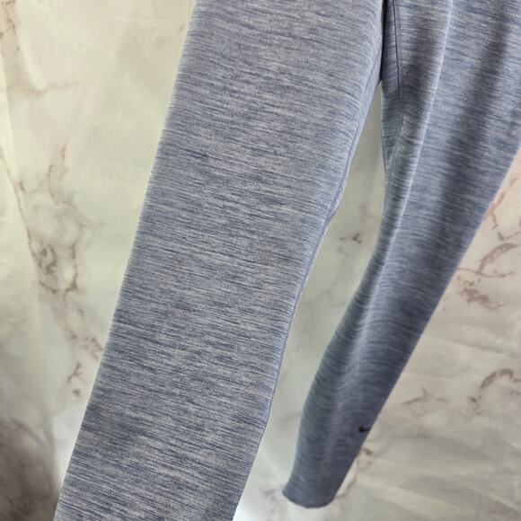 Nike Leggings Womens Small Blue Heathered Stripe High Rise One Dri Fit - Picture 9 of 11